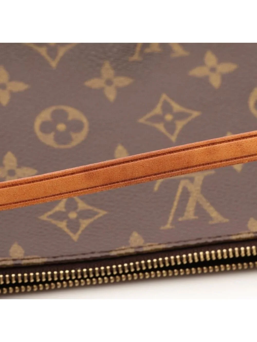Louis Vuitton Pochette Accessory Soir Canvas Leather Handbag